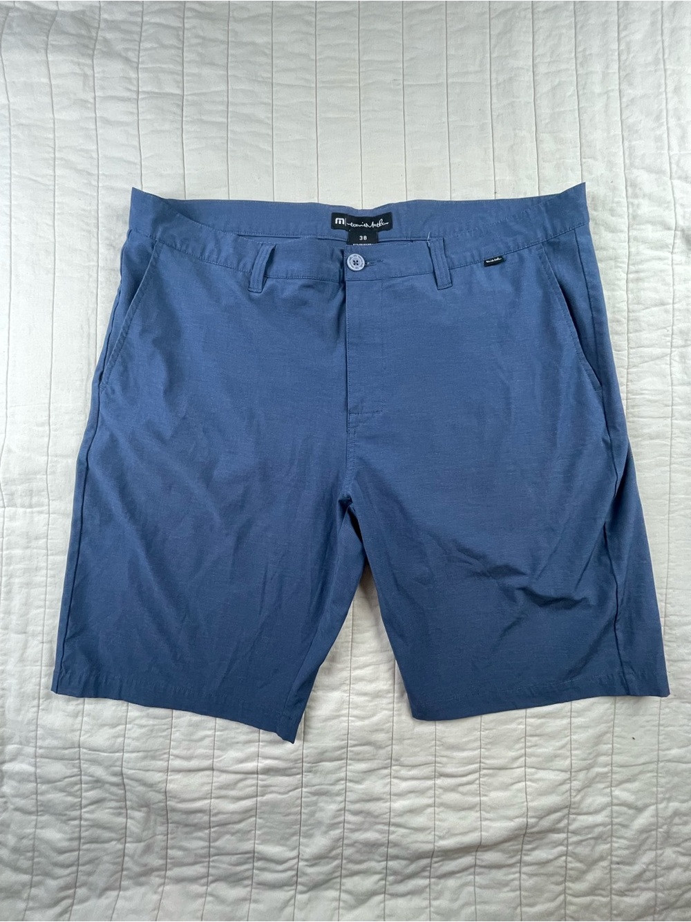Travis Mathew Blue Men's Hybrid Shorts 38
